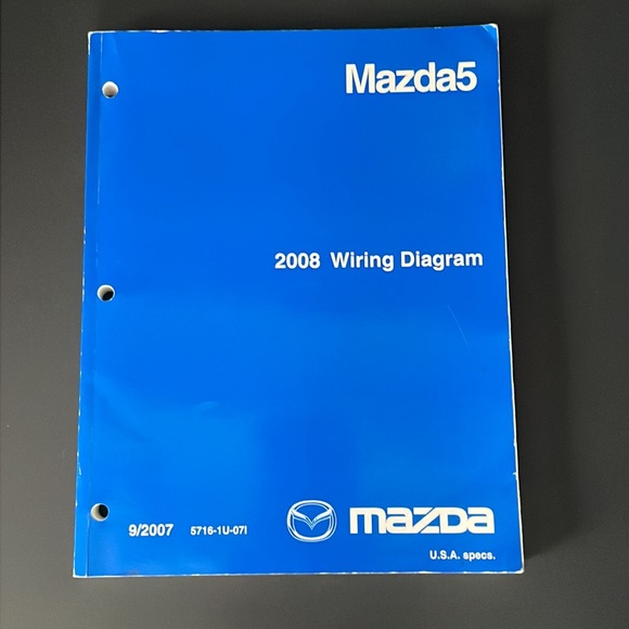 Mazda 5 2008 Workshop Manual Wiring Diagram Automotive Books Car Repair - Picture 12 of 13